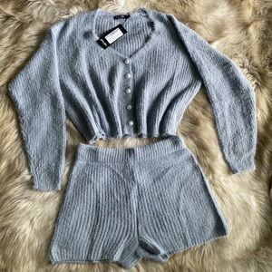 NWT Nasty Gal What a Pearl Wants Sweater & Shorts